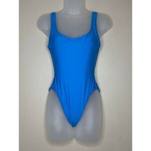 J. Crew Heritage Scoopback‎ One-Piece Swimsuit Blue Size 2 Summer Vacation